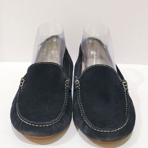 Michael Pasinkoff Mens Sz 42 Navy Blue Suede Driving Shoes Loafers Made in Italy main image 9